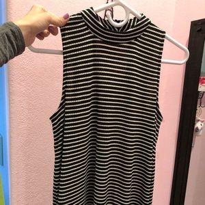 Black and white stripped dress